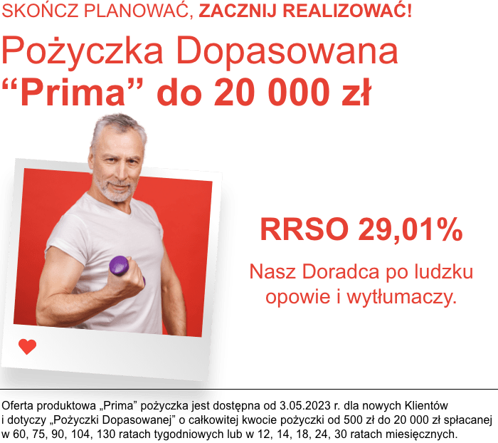 Pożyczka Dopasowana Prima